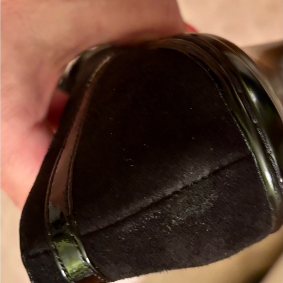 Sofft Brand black suede leather flower pumps kitten heels shoes - Picture 9 of 9